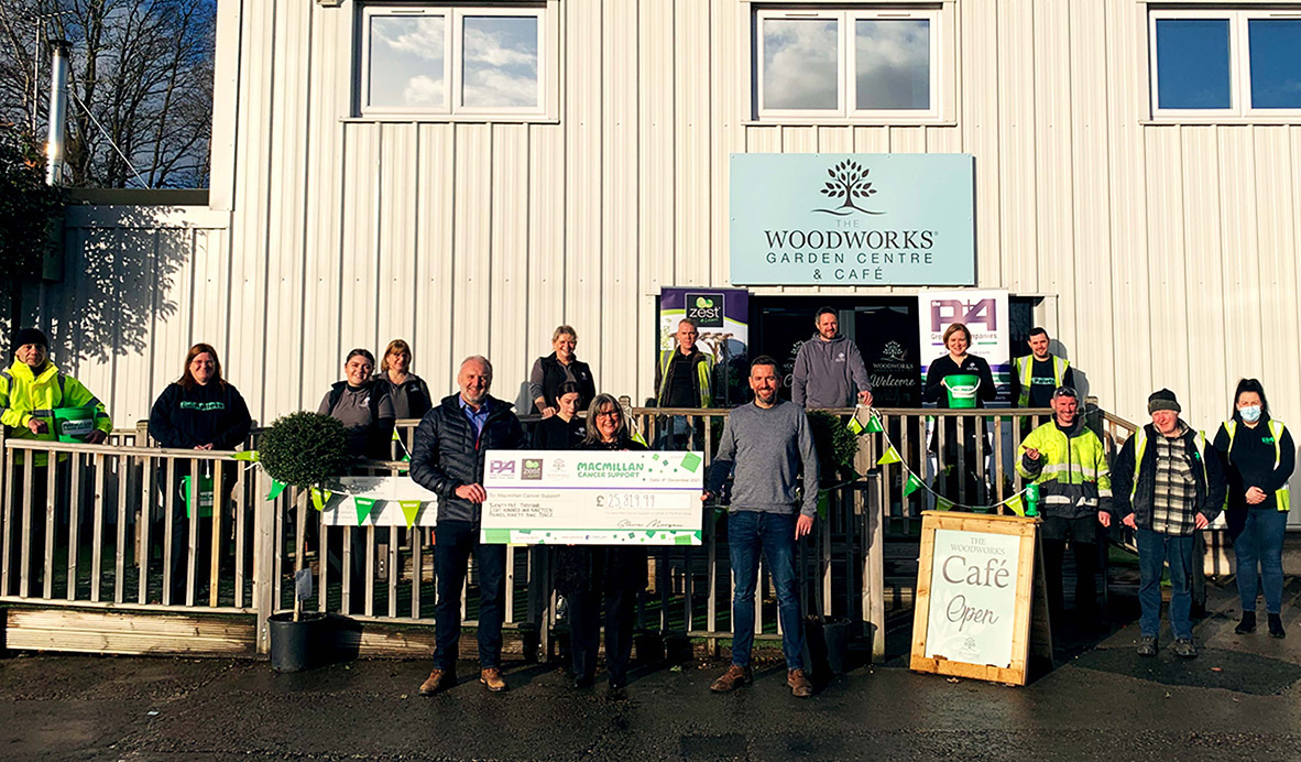 Macmillan Cheque at Woodworks
