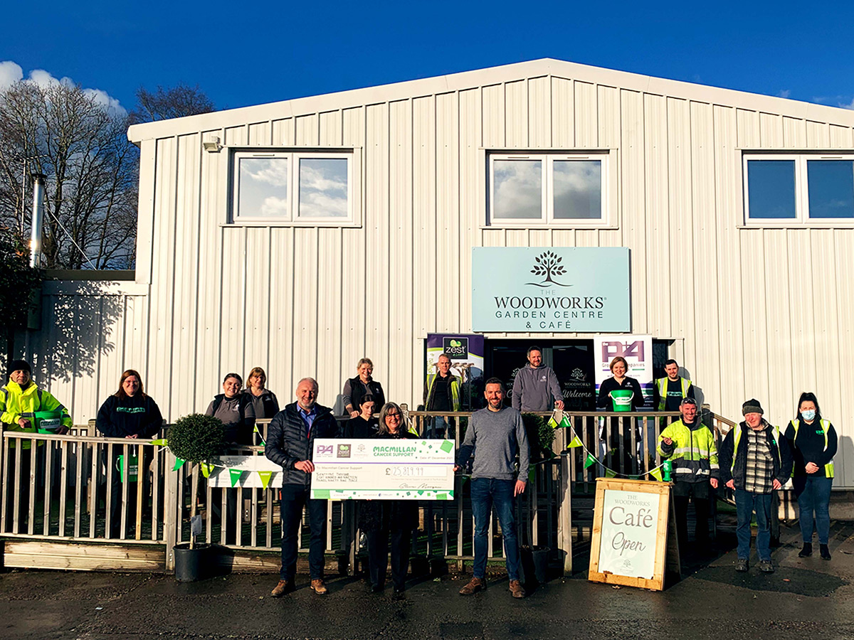 Macmillan Cheque at Woodworks